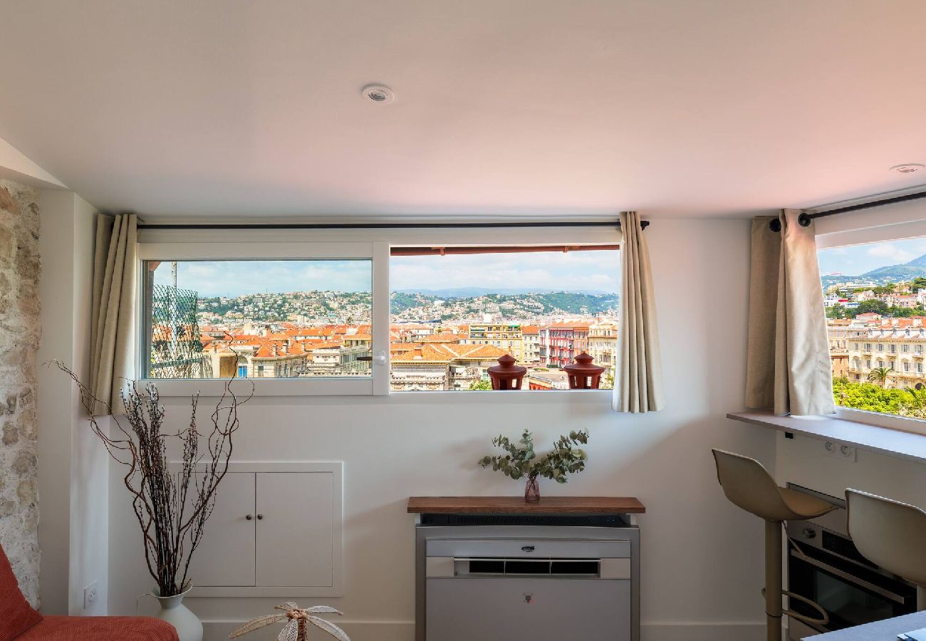 Appartement à Nice - Le perchoir Niçois, vue panoramique sur la ville 